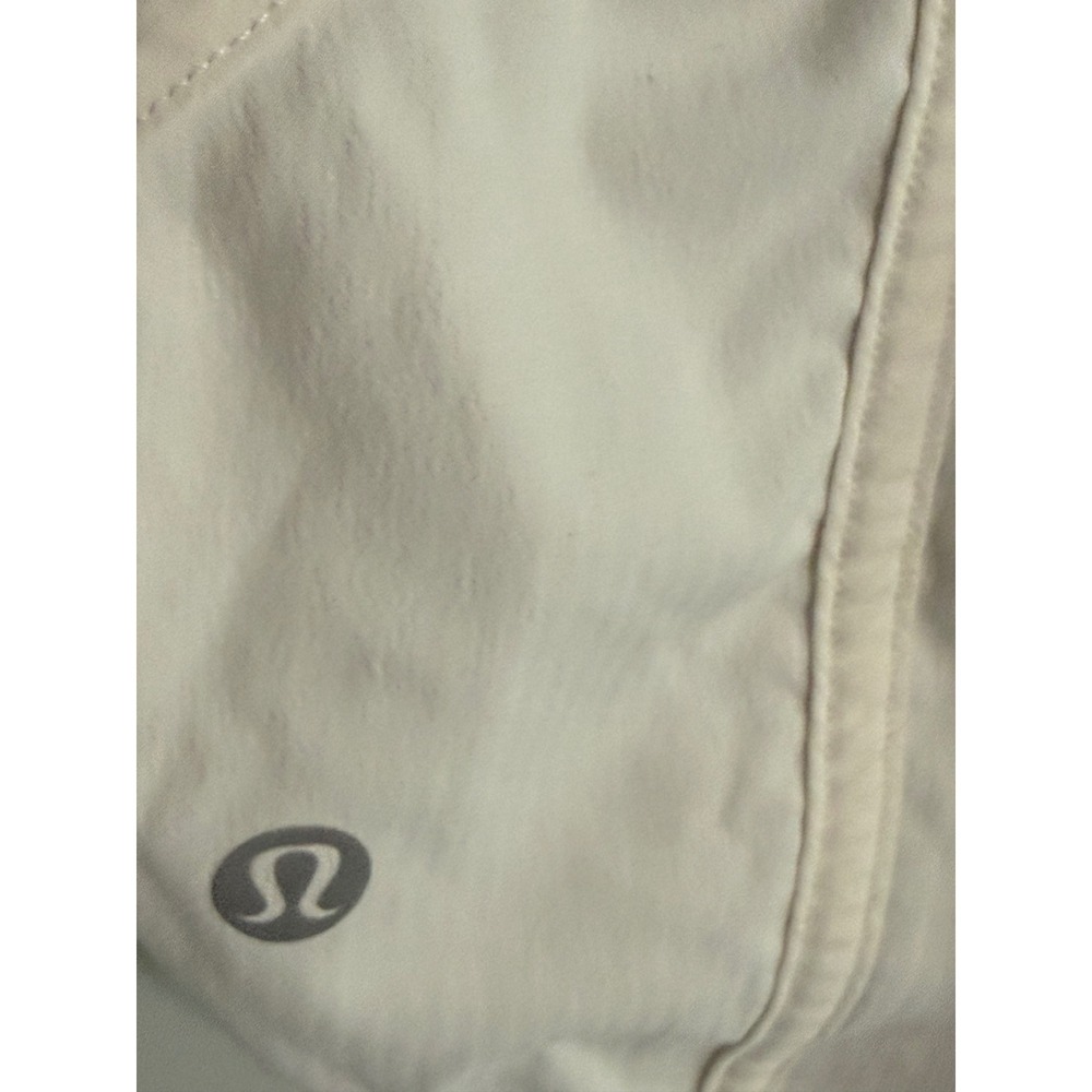 Lululemon Track That High Rise Lined Short 3 Cream White Womens Size 4 Running - Picture 3 of 4